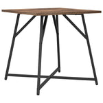ZNTS Side Table Set - 2 Rustic Smoked Oak and Metal Tables 869728