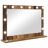 Vanity Mirror Rectangular with Mirror Old Wood 80 x 55 x 18 cm 868299