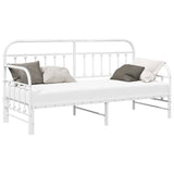 Daybed Frame White 75 x 190 cm Powder-Coated Steel 42002649