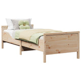 Bed Frame with Headboard Brown 80 x 200 cm Engineered Wood 877203