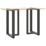 ZNTS Bar Table Legs T-Shaped 2 pcs Anthracite 60x35x cm Steel 4013082