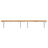 ZNTS Basin Shelf Wall Mounted Steel and Solid Wood Acacia 3302794