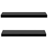 Floating Wall Shelves 2 pcs Black 80x20x3.8 cm 288202