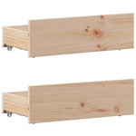 Bed Frame without Mattress with Headboard 90x190 cm Single Solid Wood Pine 3308786