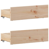 Bed Frame without Mattress with Headboard 90x190 cm Single Solid Wood Pine 3308786