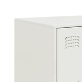 Sideboard White 99x39x73 cm Steel 841798