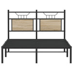 Bed Frame without Mattress Sonoma Oak 120x190 cm Small Double Engineered Wood 4106789