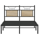 Bed Frame without Mattress Sonoma Oak 120x190 cm Small Double Engineered Wood 4106789