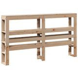Headboard with Shelves 120 cm Solid Wood Pine 850890
