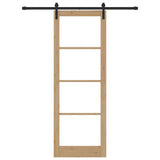Sliding Door ORKDAL Natural and Black 83 x 232 cm 3331833