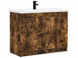 Bathroom Furniture Set Smoked Oak 78.5 x 37.5 x 81 cm 3404139