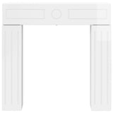 Fireplace Surround Gloss White 102 x 18 x 100.5 cm 8006610