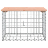 Garden Bench Gabion Design 63x44x42 cm Solid Wood Douglas 834354