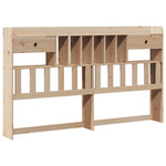 ZNTS Bookcase Bed without Mattress 200x200 cm Solid Wood Pine 3309974