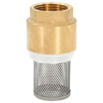 Suction Hose with Brass Connectors Black 1.1" 20 m PVC 151066