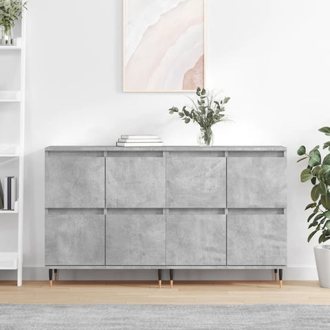Sideboards 2 pcs Concrete Grey Engineered Wood 3190169