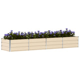Planter Ivory 320 x 80 x 45 cm Steel 42018092