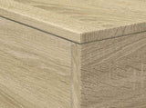 Coffee Table with LED Lights Sonoma Oak 50x50x40 cm 839870