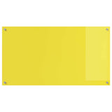 Kitchen Backsplash 2 pcs Yellow 110 x 60 cm Tempered Glass 3415514