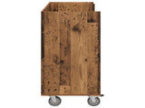Golf Cabinet with Wheel Plain Old Wood 120 x 45 x 98 cm 899477