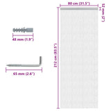 Chain Door Fly Screen 80x212 cm Aluminium 4010009