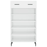 Shoe Cabinet High Gloss White 60x35x105 cm Engineered Wood 829630