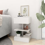 Bedside Cabinets 2 pcs High Gloss White 40x35x65 cm 808661