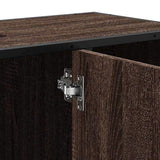 Bathroom Sink Cabinet Brown Oak 80x33x60 cm Engineered Wood 849293
