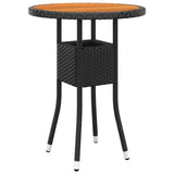 Garden Bistro Set Black, Cream White 3095907