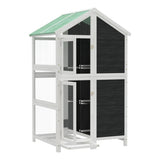 Bird House Grey 97x81x152 cm Solid Wood Pine 172259
