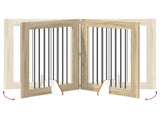 Dog Gate with Stands 4 pcs Sonoma Oak 80 x 100 cm 892044