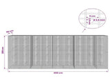 Gabion with 3.5 mm Wire and 5x2.5 cm Mesh 450x20x200 cm 3461715