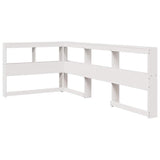 Bookcase Bed without Mattress White 90x200 cm Solid Wood Pine 3324359