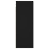 Wall Mounted Cabinet Black 69.5x34x90 cm 828437