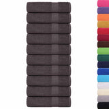 Shower Towels "FROGN" 10 pcs Anthracite 70x140 cm 360 gsm 136687