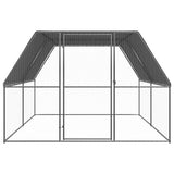Outdoor Chicken Cage 3x4x2 m Galvanised Steel 3154376