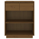 Console Cabinet Honey Brown 60x34x75 cm Solid Wood Pine 813837