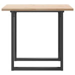 ZNTS Dining Table O-Frame 80x80x75.5 cm Solid Wood Pine and Steel 3282739