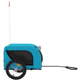 Pet Bike Trailer Blue and Black Oxford Fabric and Iron 94002