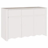 Sideboard Drammen White 114 x 43 x 75.5 cm Solid Pine wood 42003039