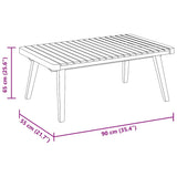 Garden Coffee Table Golden brown Solid acacia wood 90x55x35 cm 46675