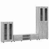 TV Cabinet Set FLORIN 3 pcs Grey Sonoma Engineered Wood 3397980