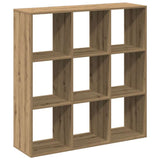 Room Divider Bookcase Artisan Oak 102x29x103.5 cm Engineered Wood 858047