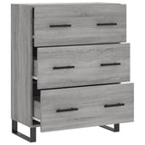 Sideboard Grey Sonoma 69.5x34x90 cm Engineered Wood 827882