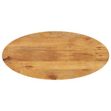 Table Top 120x50x3.8 cm Oval Solid Wood Mango 370874