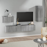 4 Piece TV Cabinet Set Grey Sonoma Engineered Wood 3114340