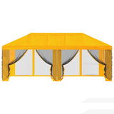 Gazebo Cover with Sidewalls 6 x 3 m Yellow Polyester 190 900417