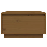 Coffee Table Honey Brown 55x56x32 cm Solid Wood Pine 813408