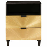 Bedside Table with Drawer 50 x 33 x 62 cm Solid Mango Wood 4017838