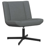 Swivel Chair Dark Grey 63 x 75 x 76 cm Fabric 42007326